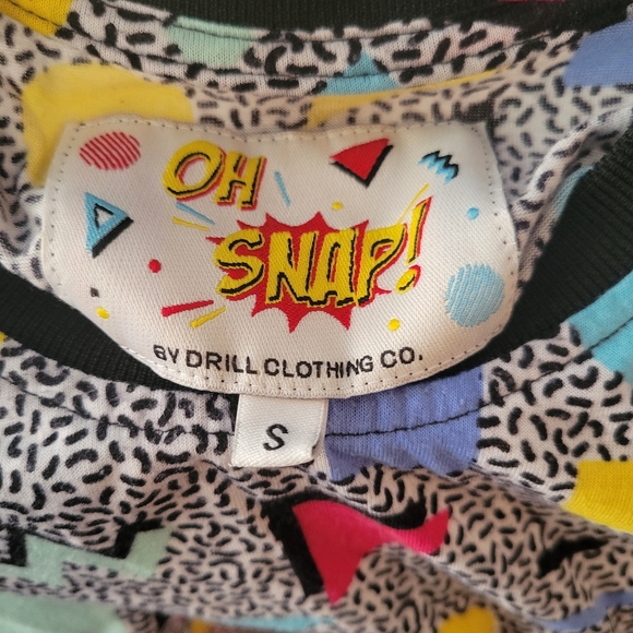 Oh Snap! Apparel Size Small Multi Color 90s Style Graphic Tee - Picture 3 of 3